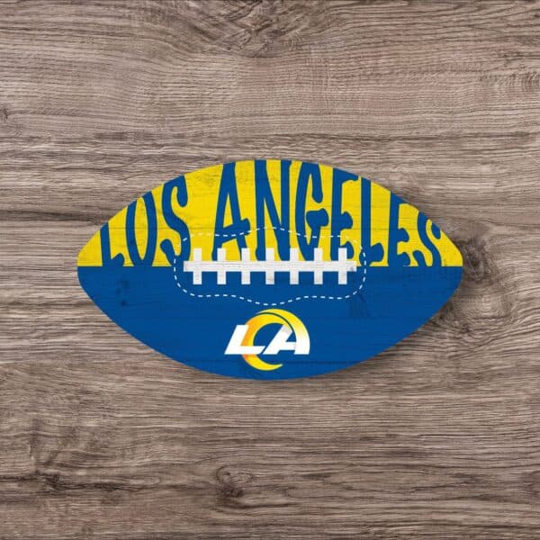 LA Rams Color Football Sign
