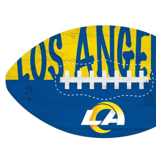 LA Rams Color Football Sign