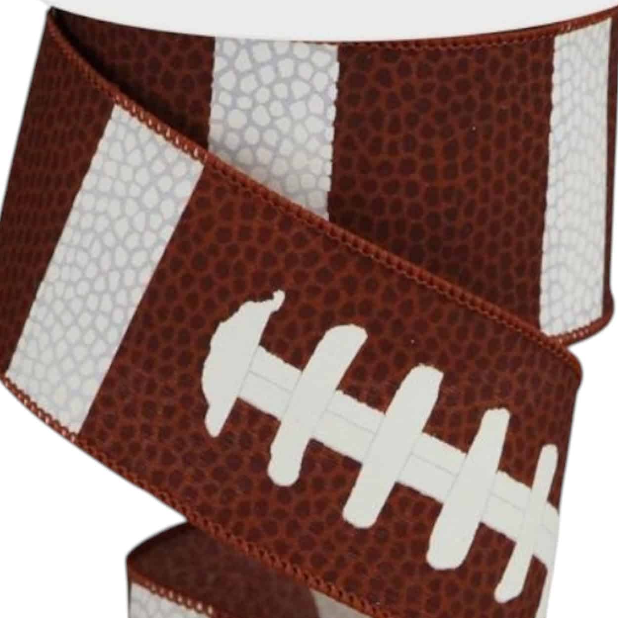 2.5" Football Laces Ribbon - 50 yards