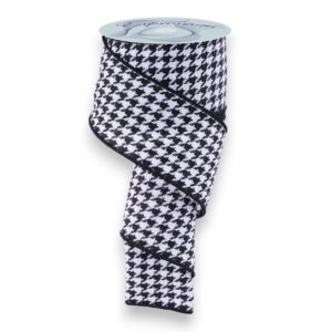 2.5" Large Houndstooth Ribbon - 10 yards