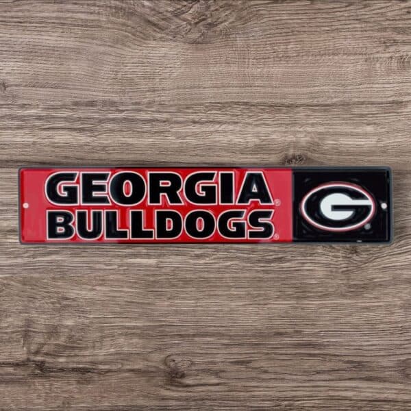Georgia Bulldogs Rectangle Sign Metal