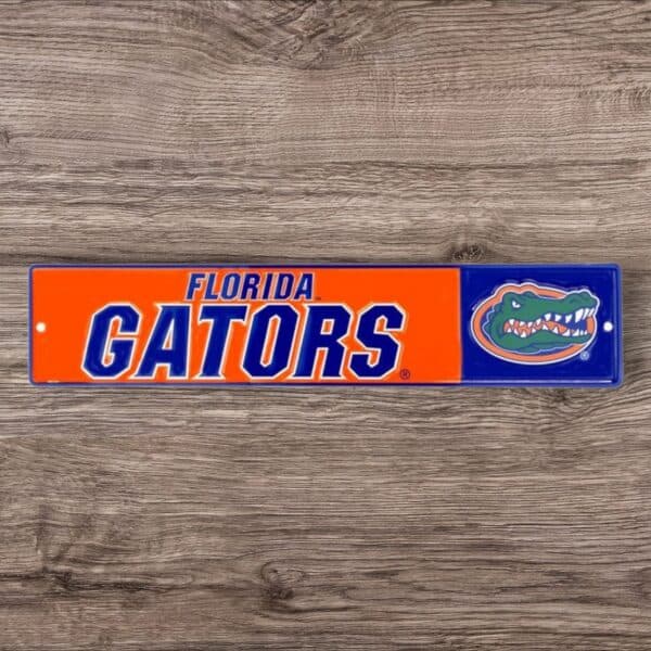 Florida Gators Rectangle Sign Metal