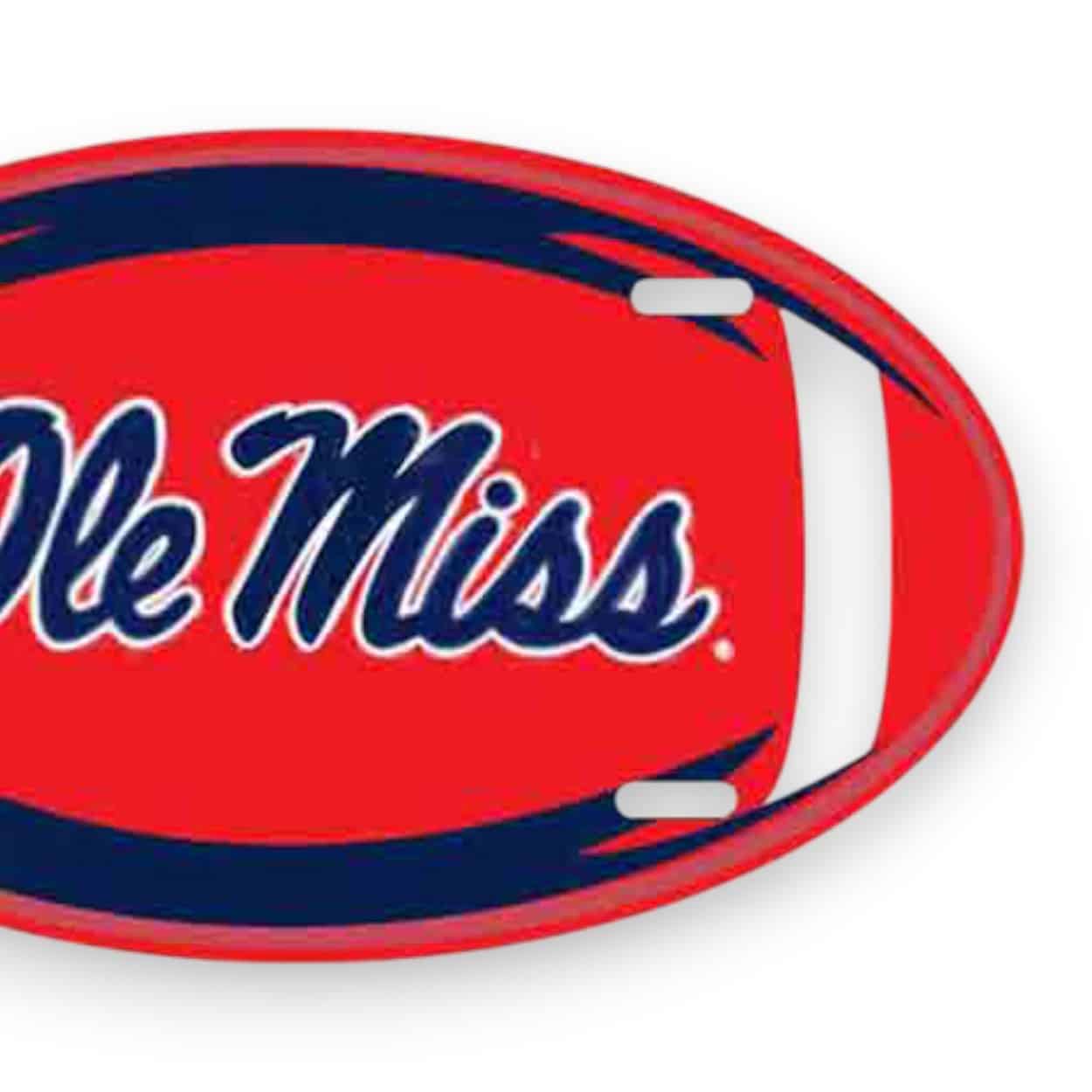 Ole Miss Oval License Plate