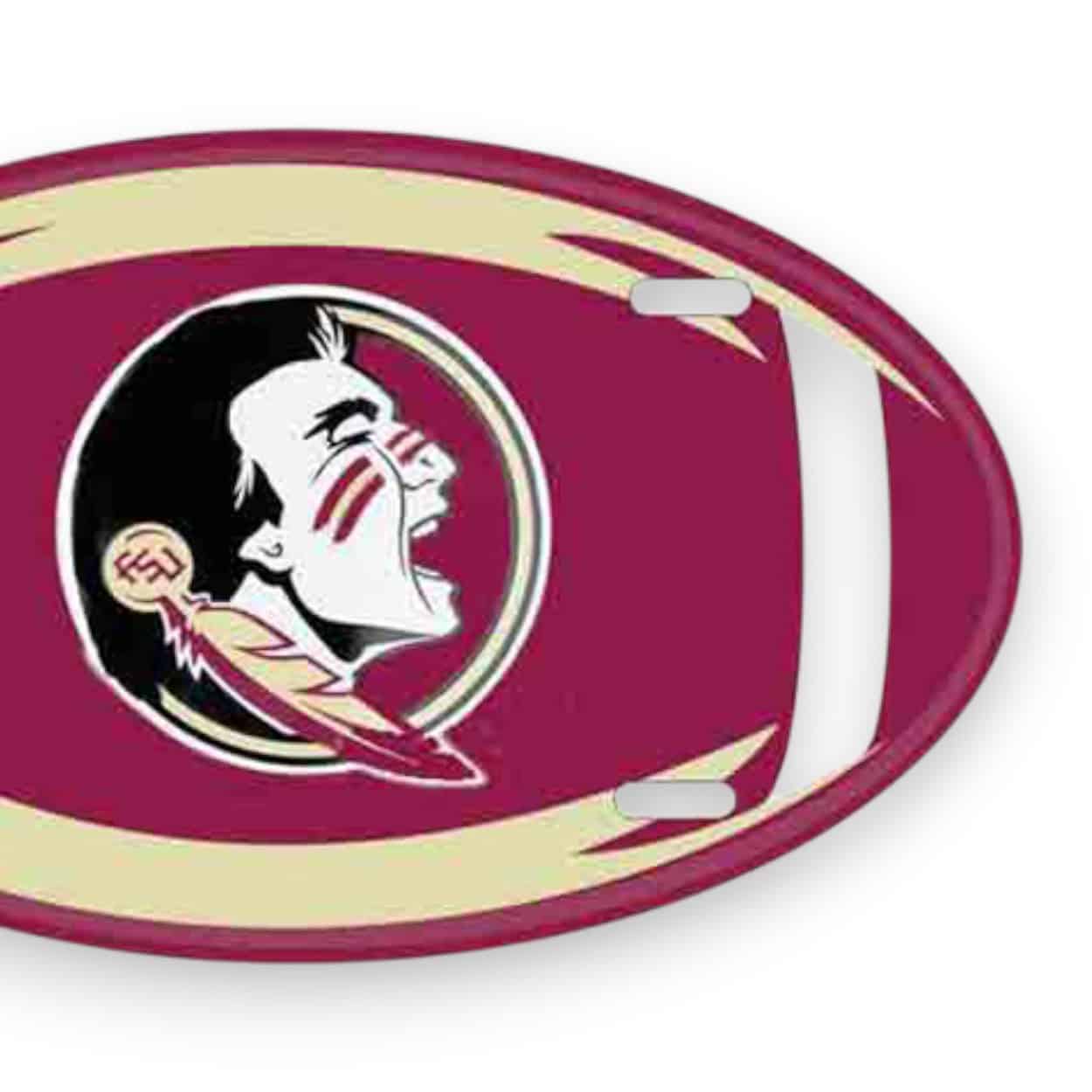 Florida State Oval License Plate