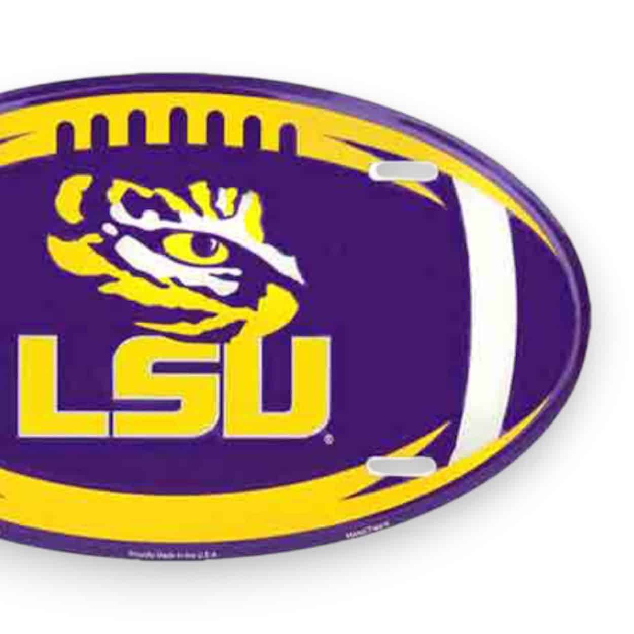 LSU Oval License Plate