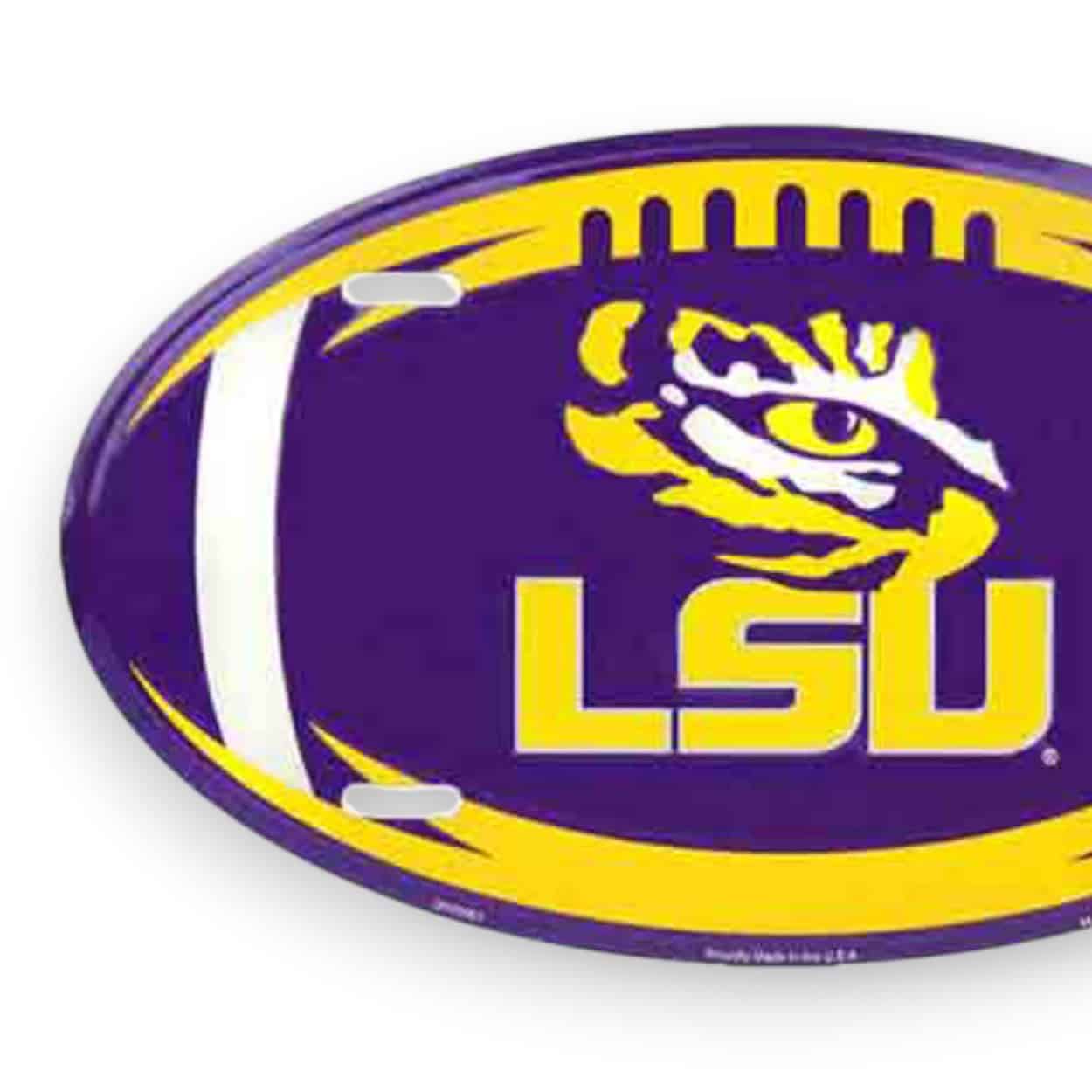 LSU Oval License Plate