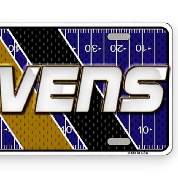 Baltimore Ravens Football License Plate