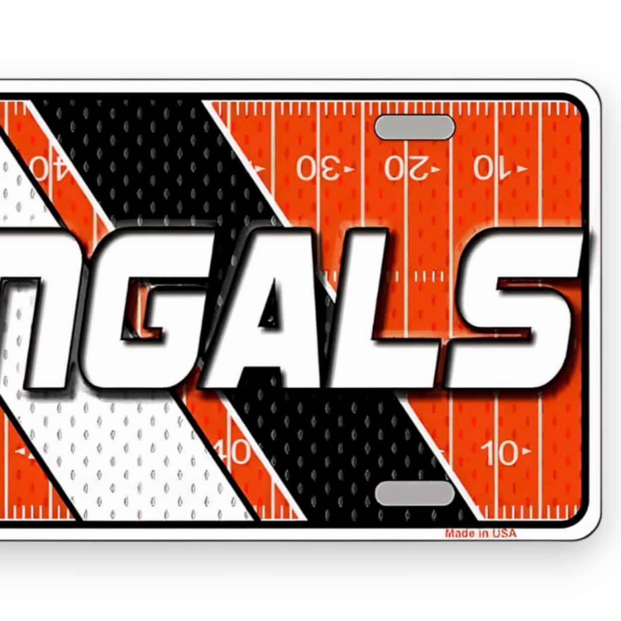 Cincinnati Bengals Football License Plate