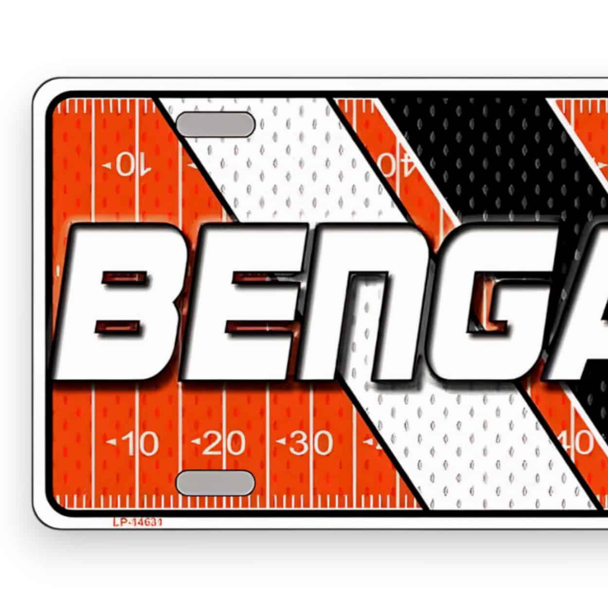 Cincinnati Bengals Football License Plate
