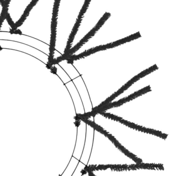 15-24" Black Wire Wreath Frame