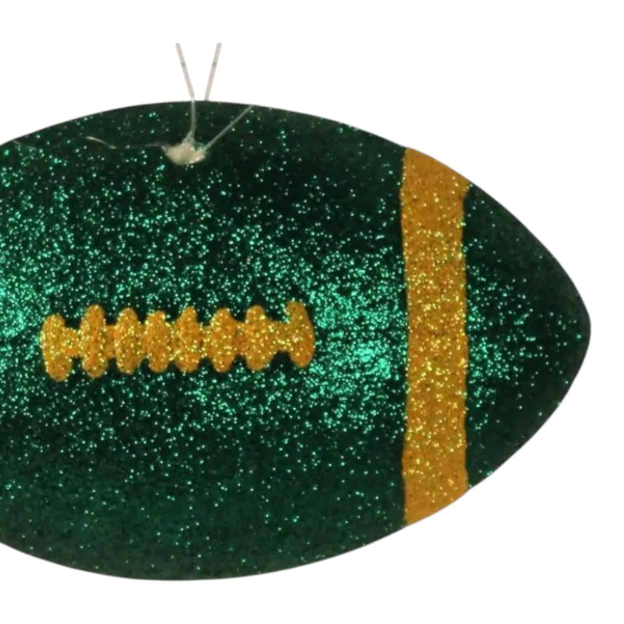Green Yellow 3D Football Ornament