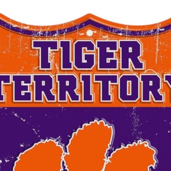 Clemson Shield Sign