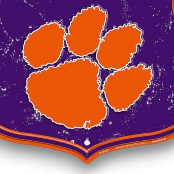 Clemson Shield Sign