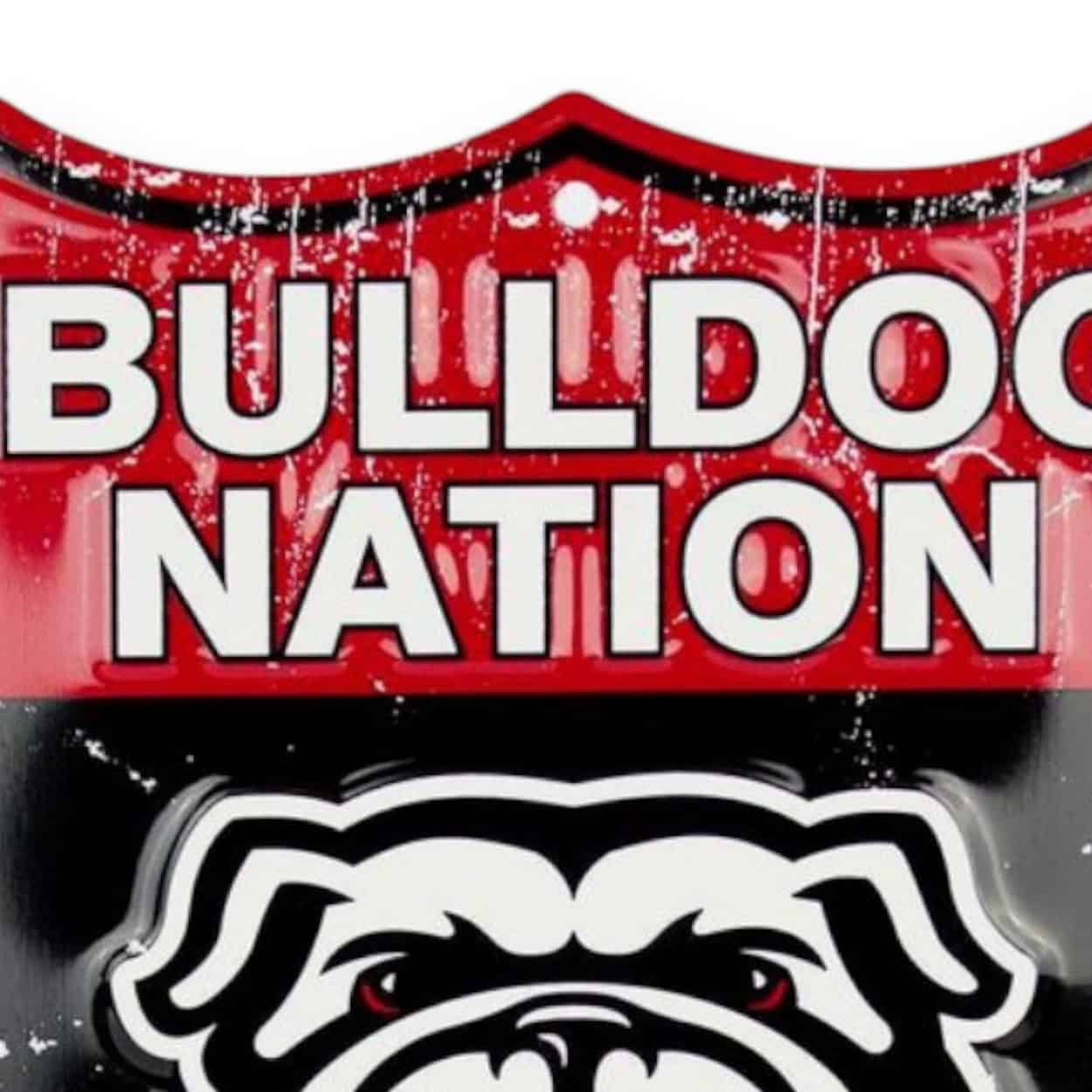Georgia Bulldogs Shield Sign