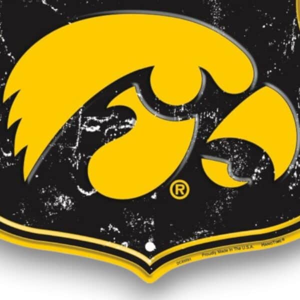 Iowa Hawkeyes Shield Sign