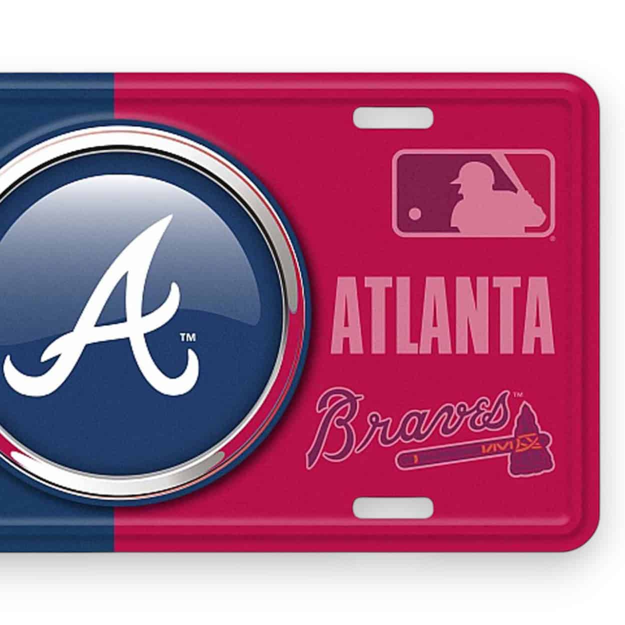 Atlanta Braves Bullseye License Plate