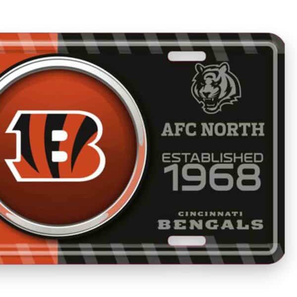 Cincinnati Bengals Bullseye License Plate