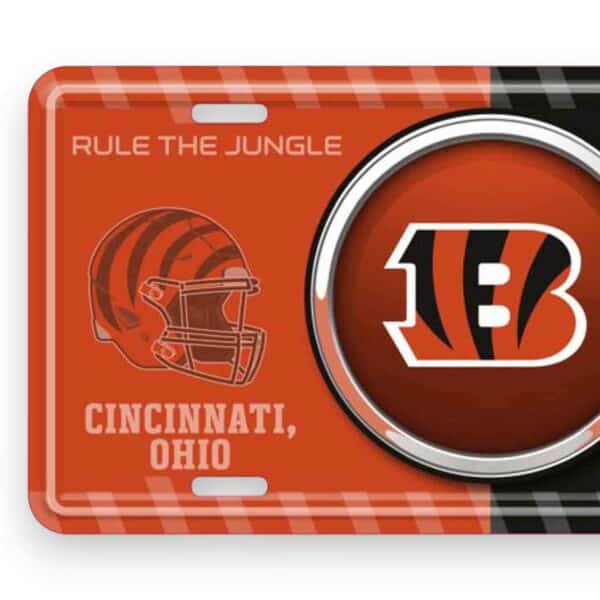Cincinnati Bengals Bullseye License Plate