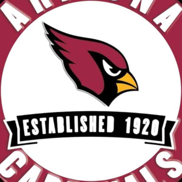 Arizona Cardinals Round Metal Sign