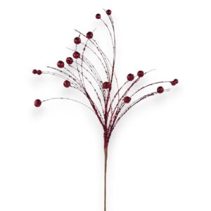 Burgundy Glitter Sequin Berry Fishline Spray