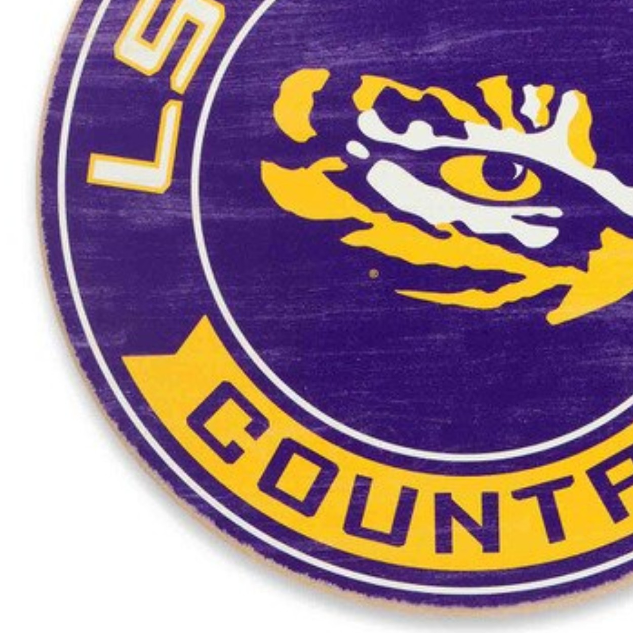 LSU Tigers Wood Sign - Image 3