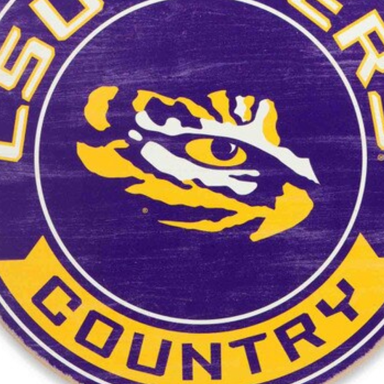 LSU Tigers Wood Sign - Image 2