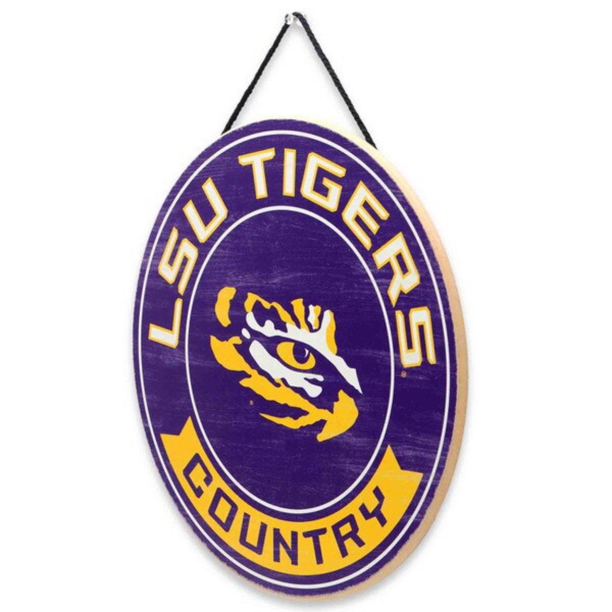 LSU Tigers Wood Sign - Image 4