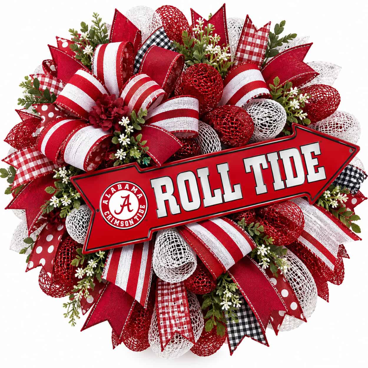 Alabama Roll Tide football wreath