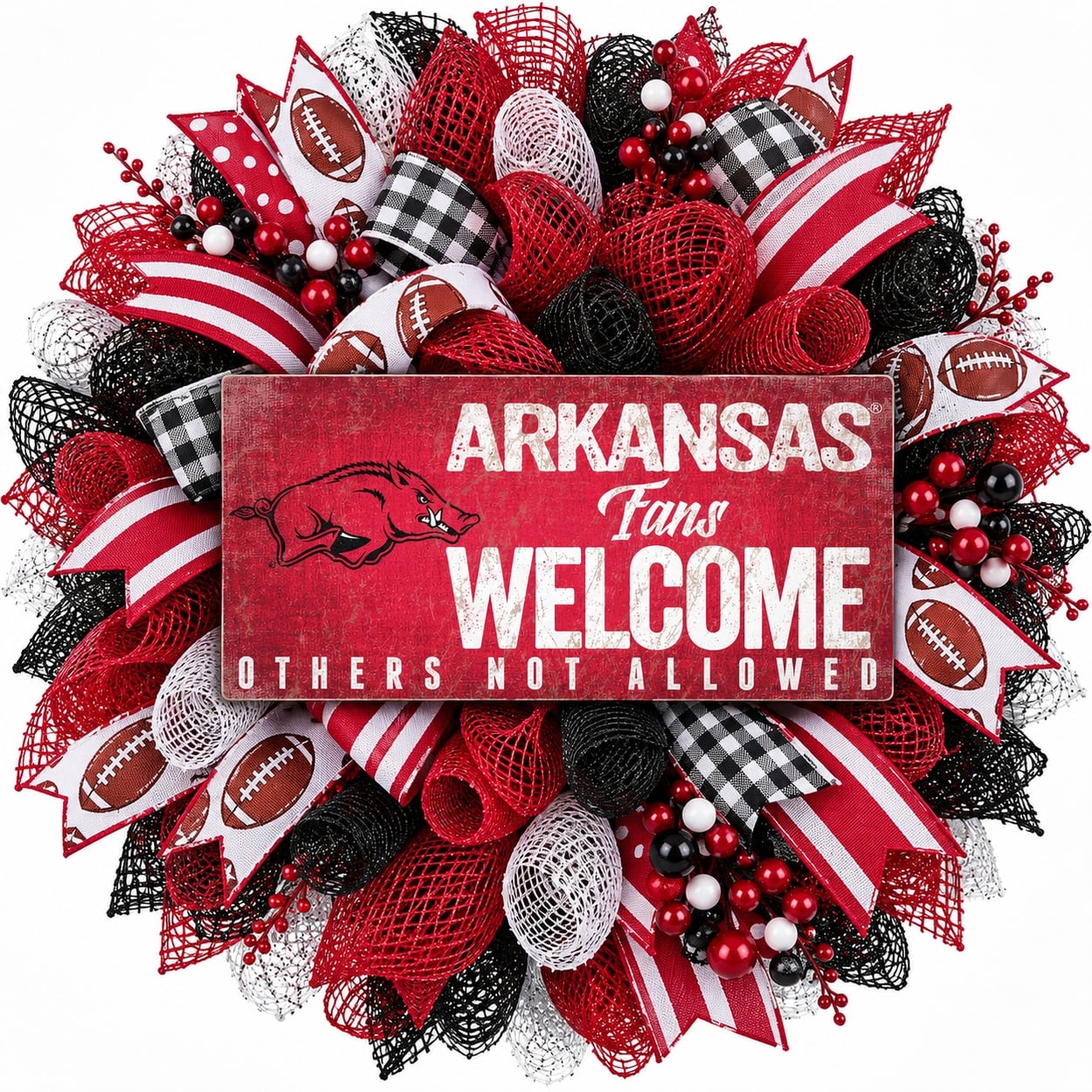 Arkansas Razorbacks Football Wreath Ideas & Inspiration