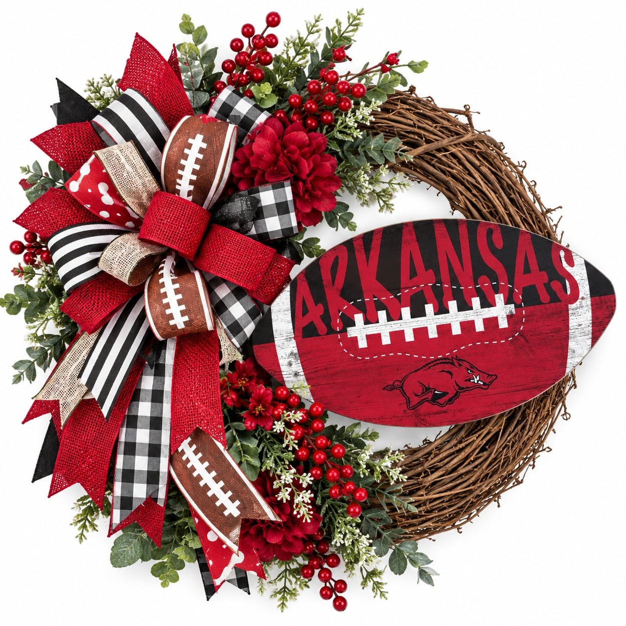 Arkansas Razorbacks Football Wreath Ideas & Inspiration
