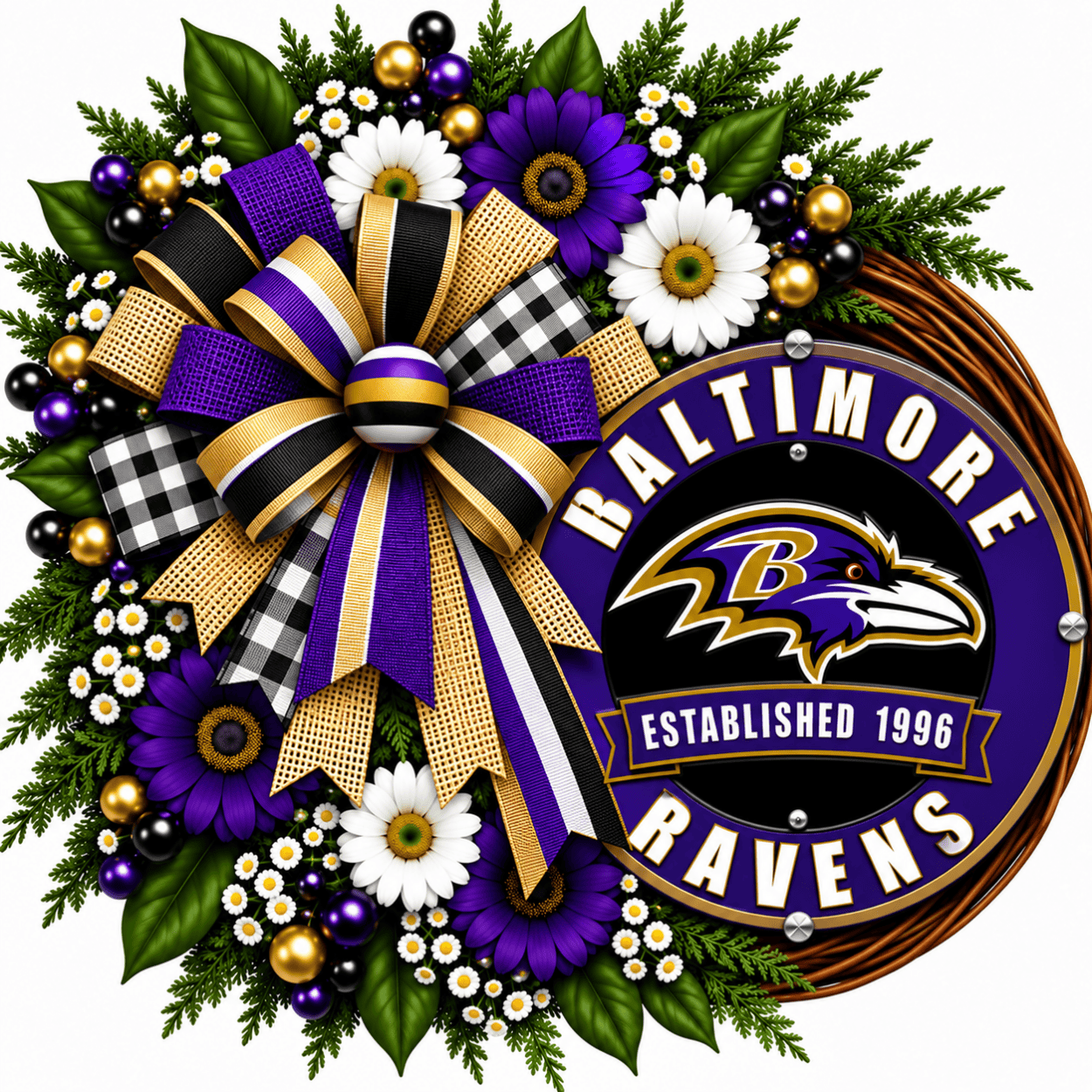 Baltimore Racesn Baltimore Ravens Football Wreath Ideas