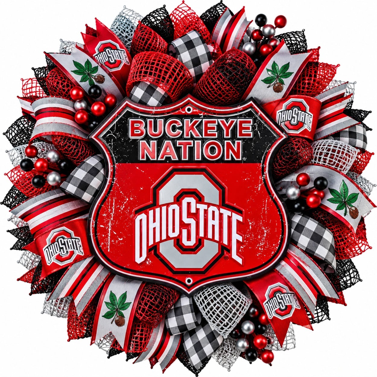 Ohio State Buckeyes Football Wreath Ideas & Inspiration