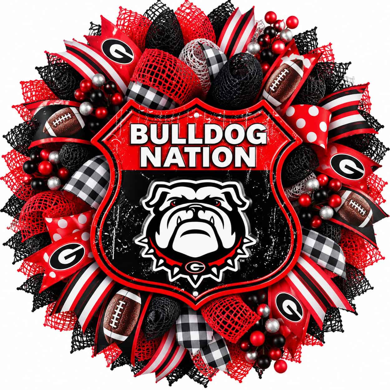 Bulldog Nation Wreath-AI Georgia Bulldogs Football Wreath Ideas & Inspiration