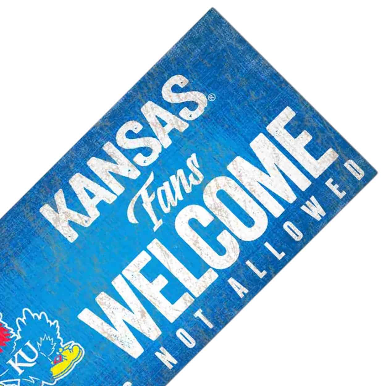 Kansas Jayhawks Fans Welcome Sign - Image 6