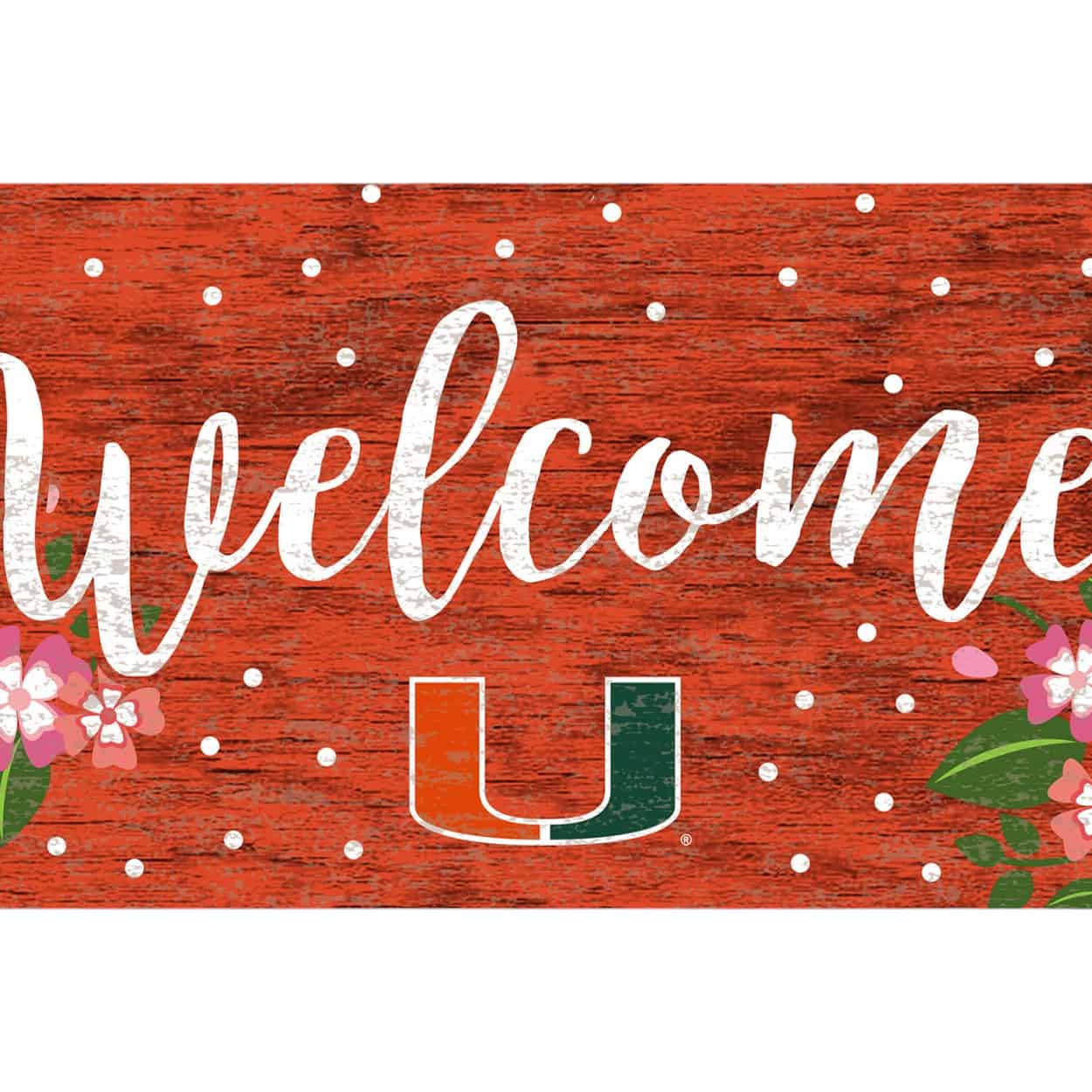 Miami Hurricanes Flowers Sign - Image 2