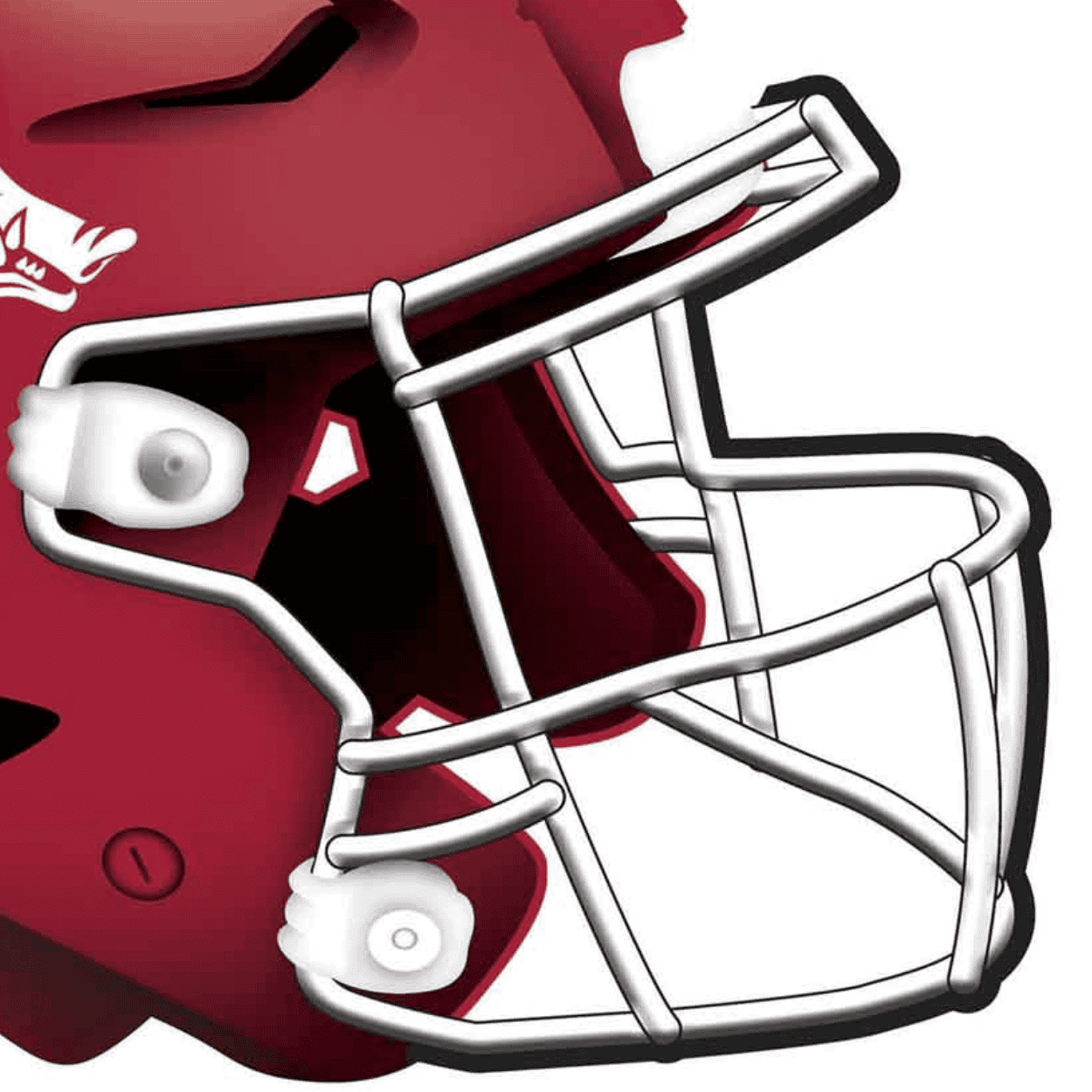 Arkansas Razorback Football Helmet Sign - Image 3
