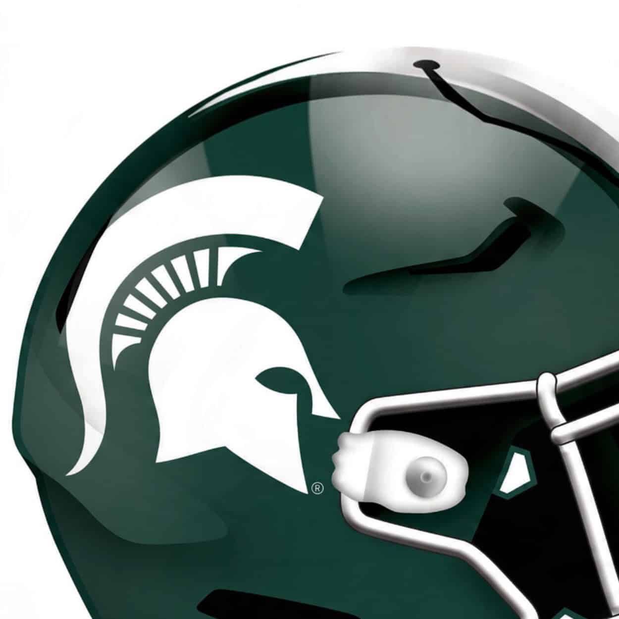 Michigan State Football Helmet Sign - Image 5