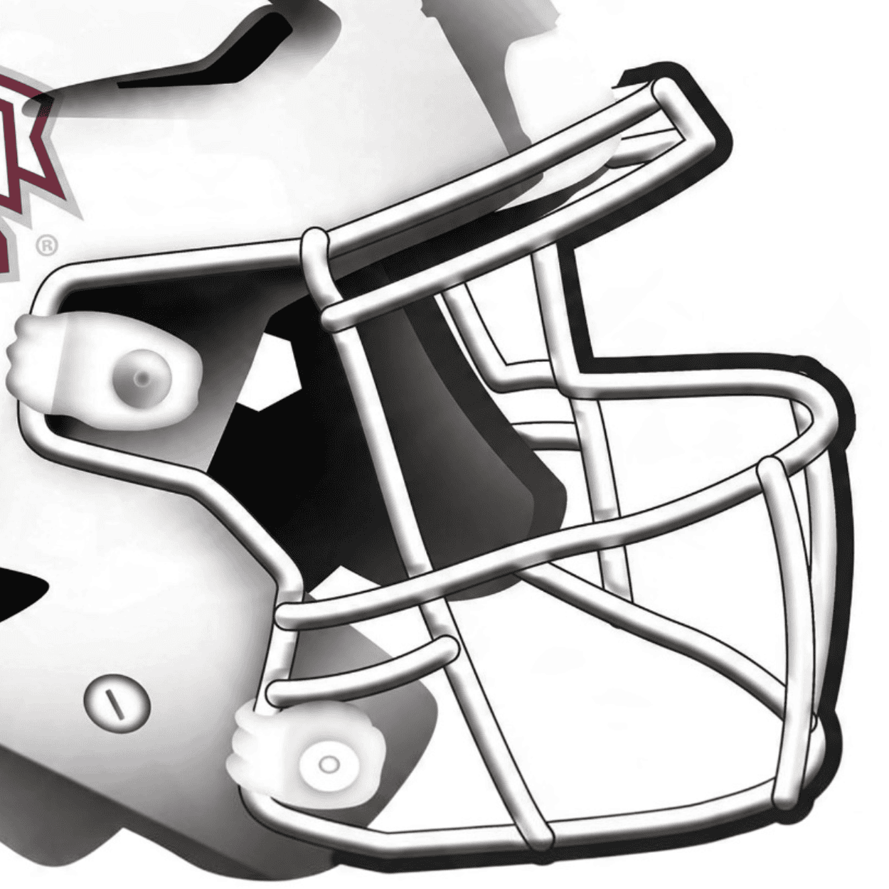 Mississippi State Football Helmet Sign - Image 4