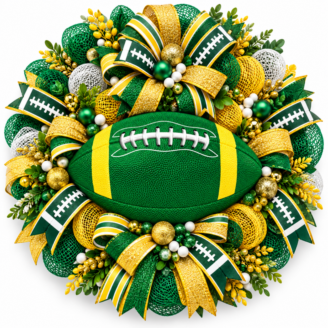 Green Bay Packers Football Wreath Ideas & Inspiration