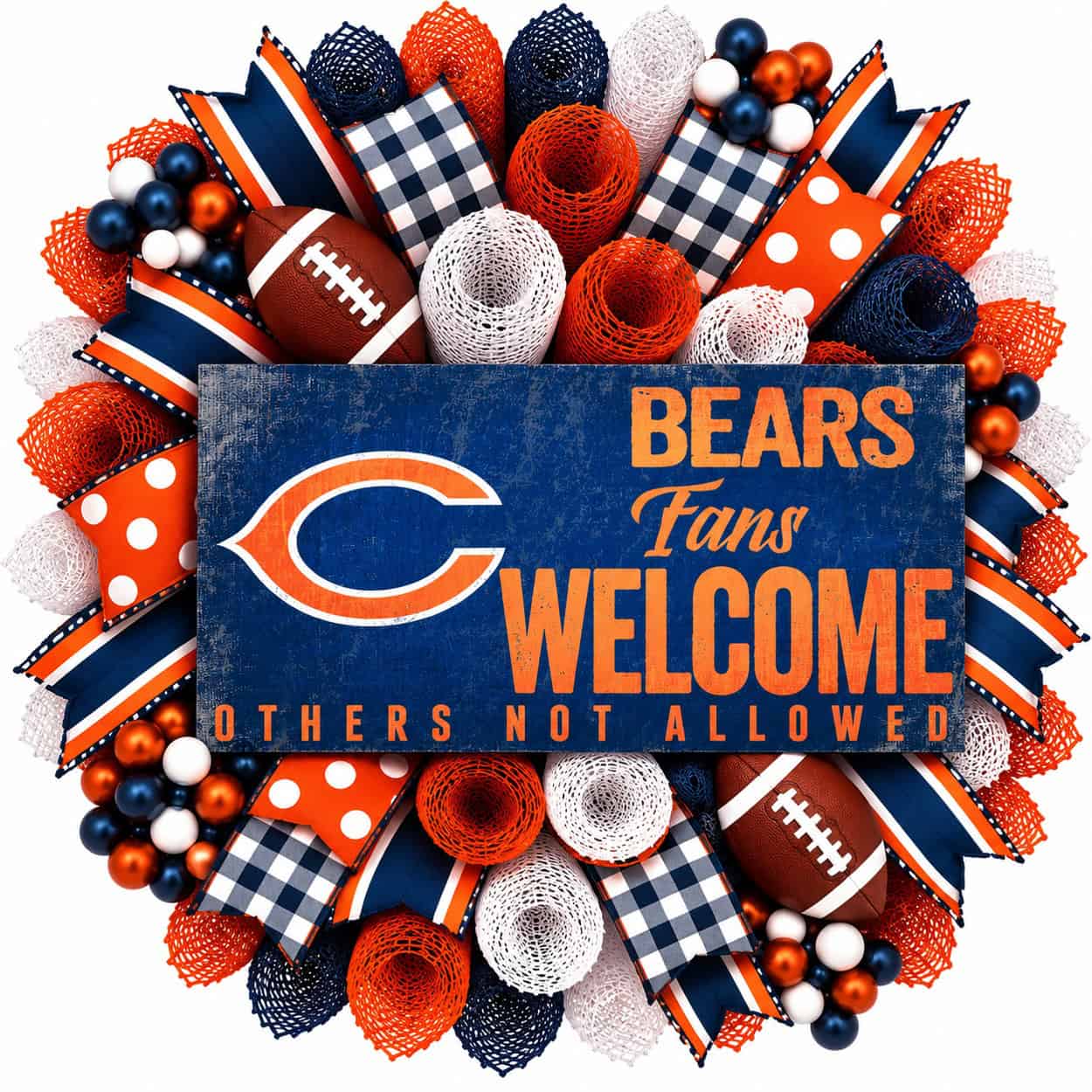 Chicago Bears Fans Welcome Wreath