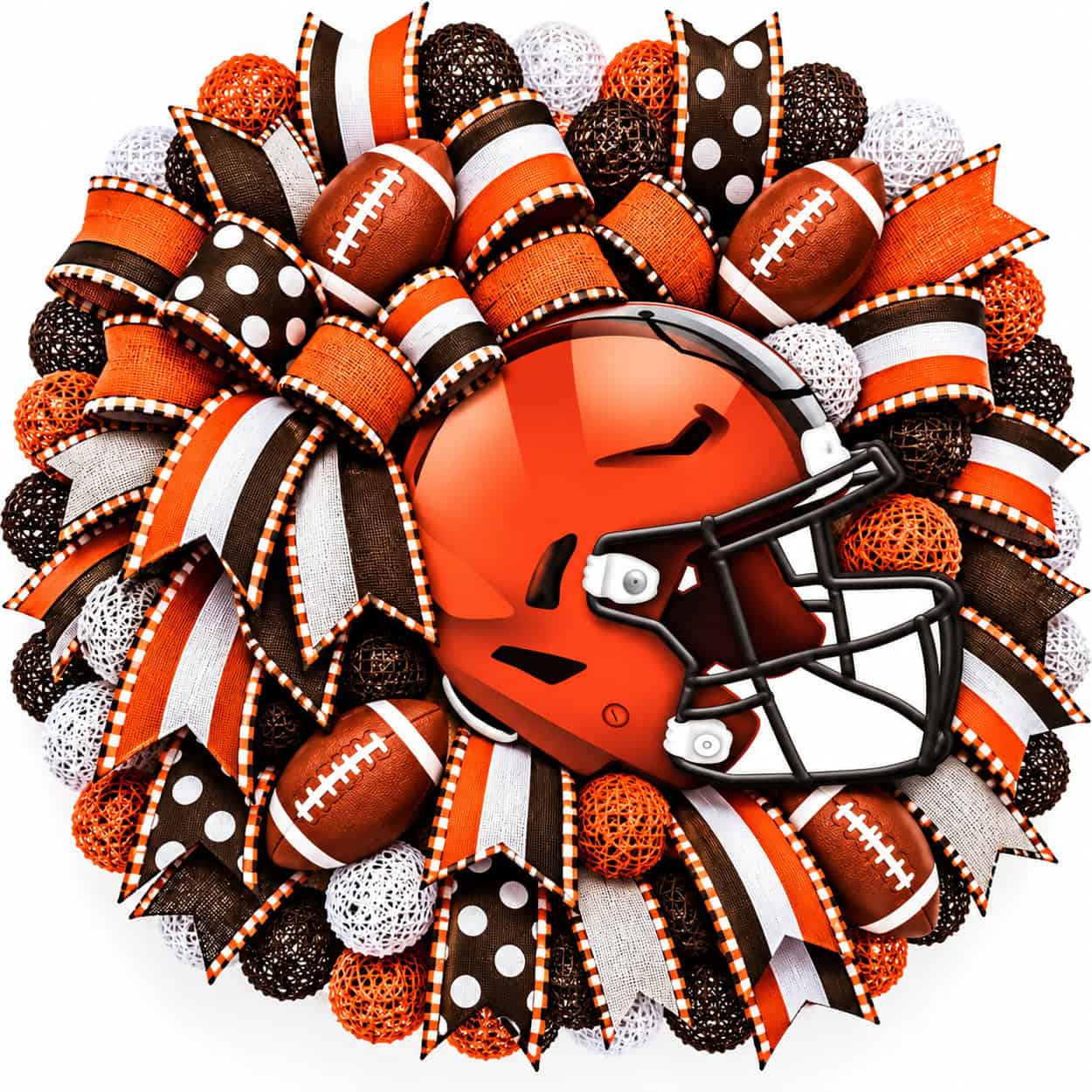 Cleveland Browns Football Helmet Wreath