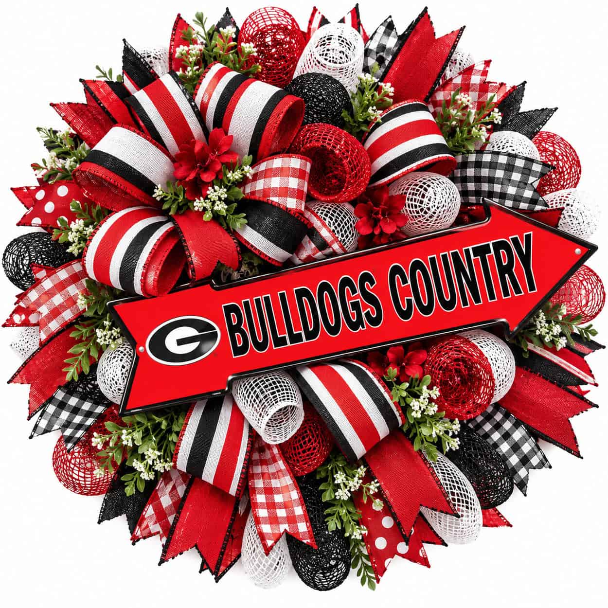 Georgia Bulldogs Country football wreath