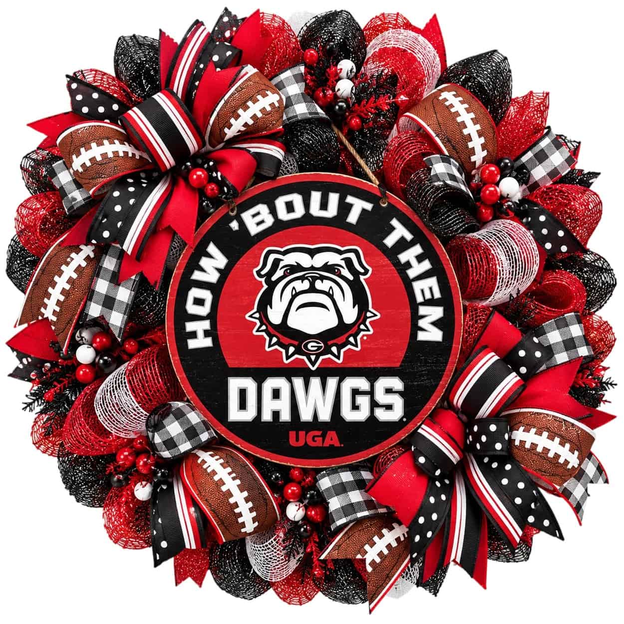 Georgia Dawgs Football Wreath-AI Georgia Bulldogs Football Wreath Ideas & Inspiration