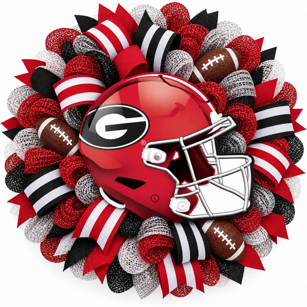 Georgia Football Helmet Wreath-AI Georgia Bulldogs Football Wreath Ideas & Inspiration