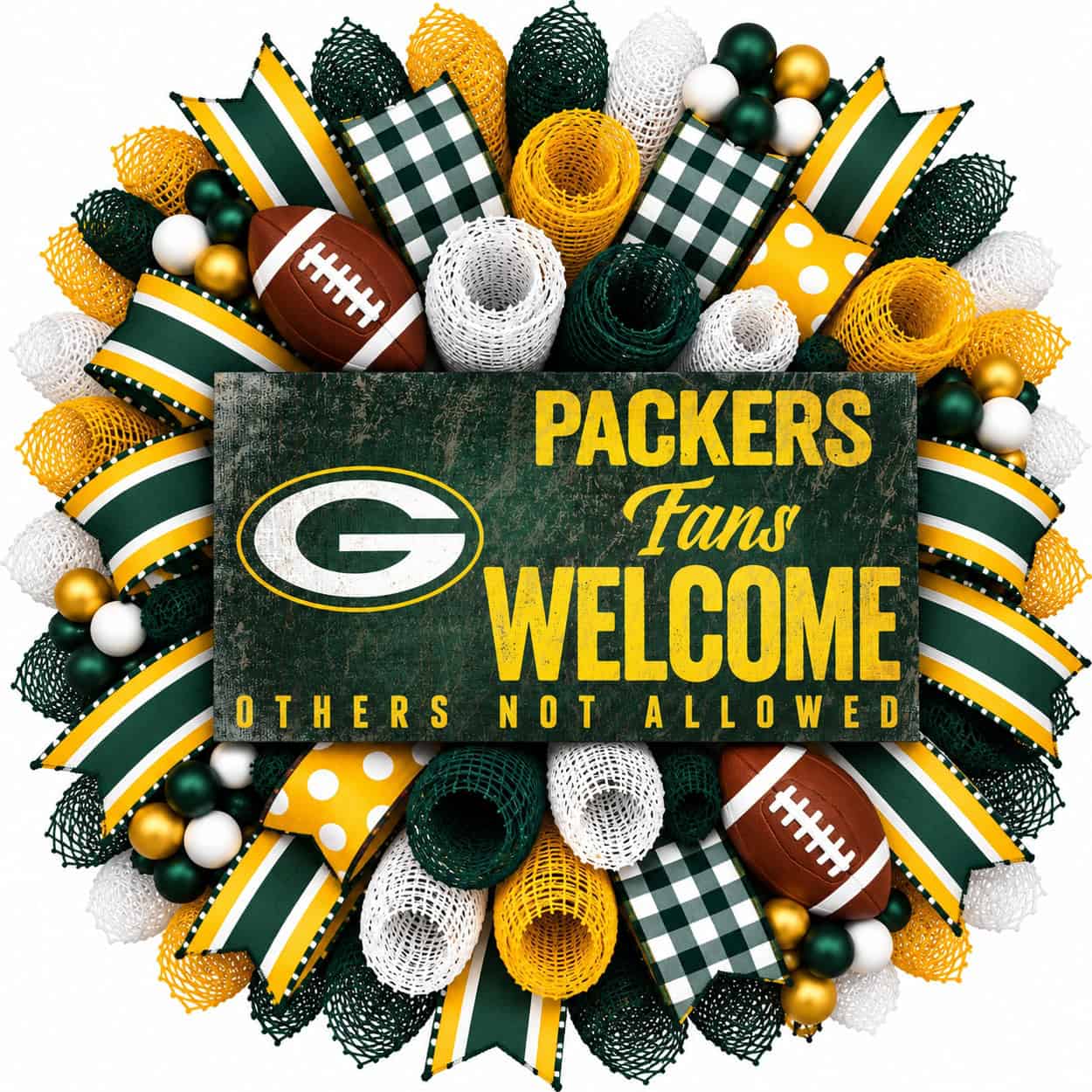 Green Bay Packers Fans Welcome Wreath