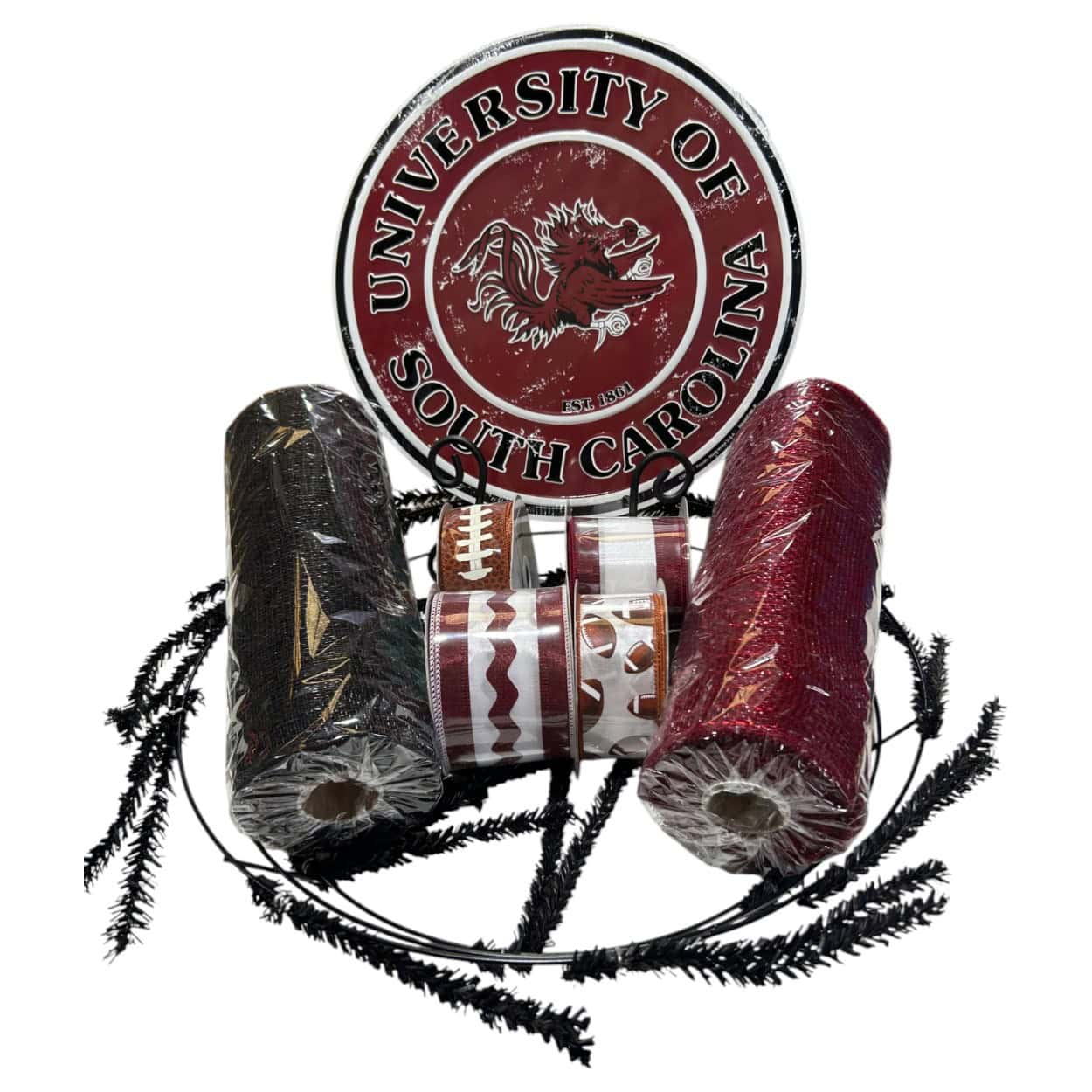 South Carolina Gamecock Wreath Kit