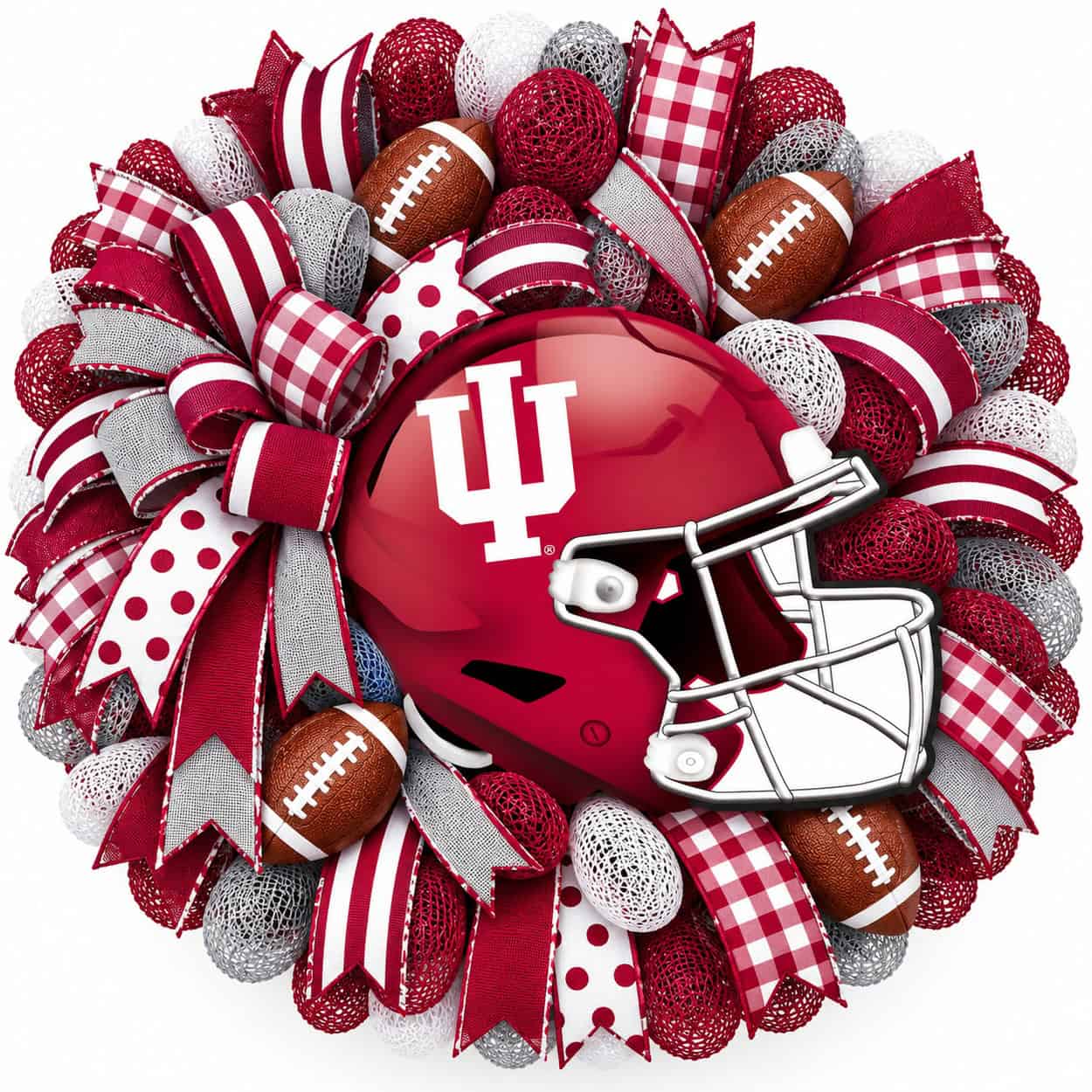 Indiana Hoosiers Football Helmet Wreath