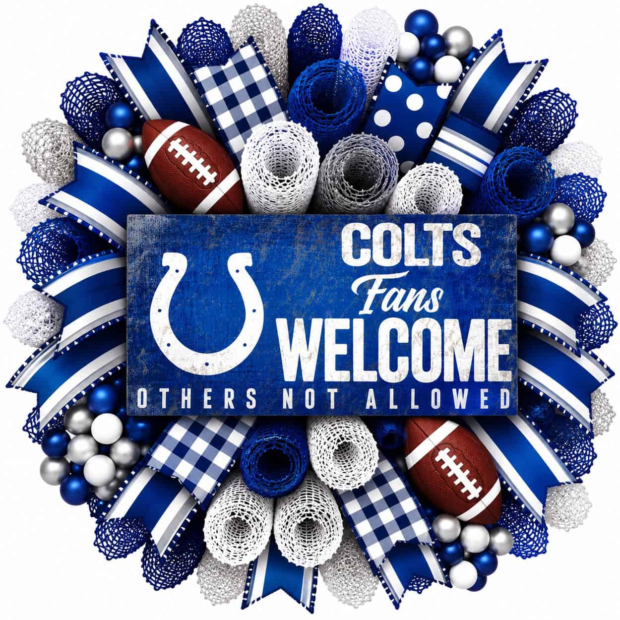 Indianapolis Colts Fans Welcome Wreath