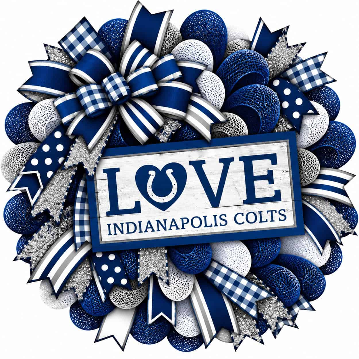 Indianapolis Colts LOVE Wreath