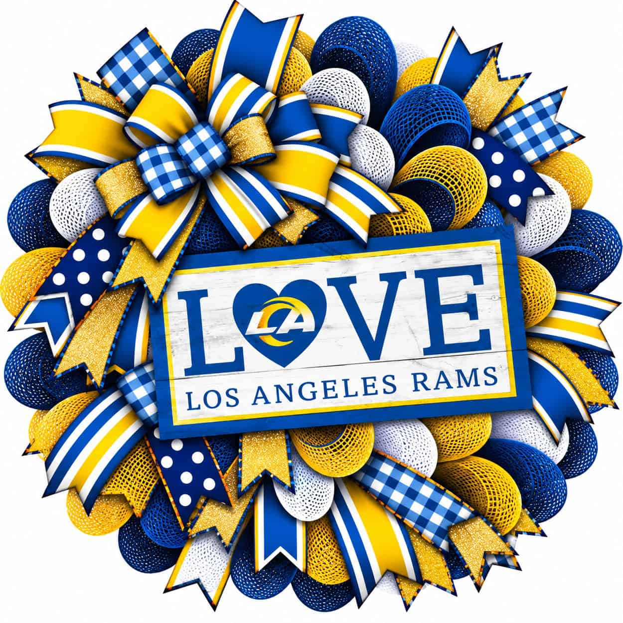Los Angeles Rams LOVE Wreath